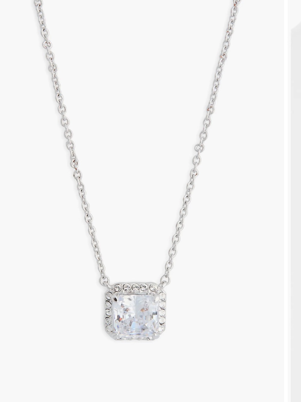 Nadri Cubic Zirconia Halo Pendant Necklace